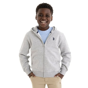 U.S. Polo Assn. Boys Fleece Zip-Up Hoodie, Sizes 4-18