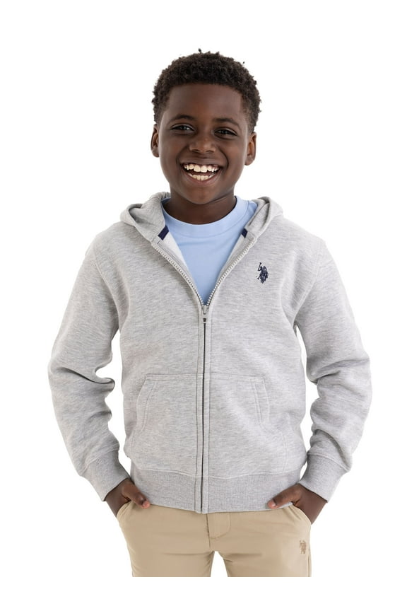 Boys Fleece Zip-Up Hoodie, Sizes 4-18