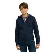 U.S. POLO ASSN. Boys Fleece Zip-Up Hoodie, Sizes 4-18