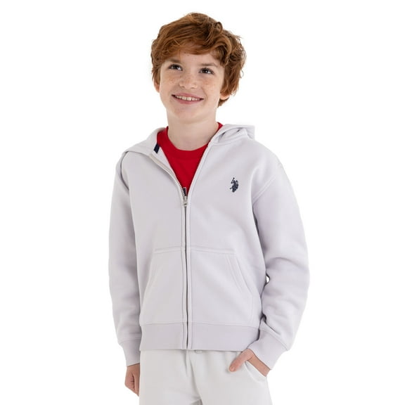 U.S. Polo Assn. Boys Fleece Zip-Up Hoodie, Sizes 4-18