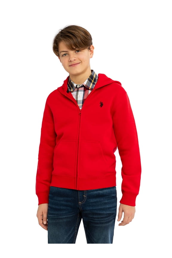 Boys Fleece Zip-Up Hoodie, Sizes 4-18