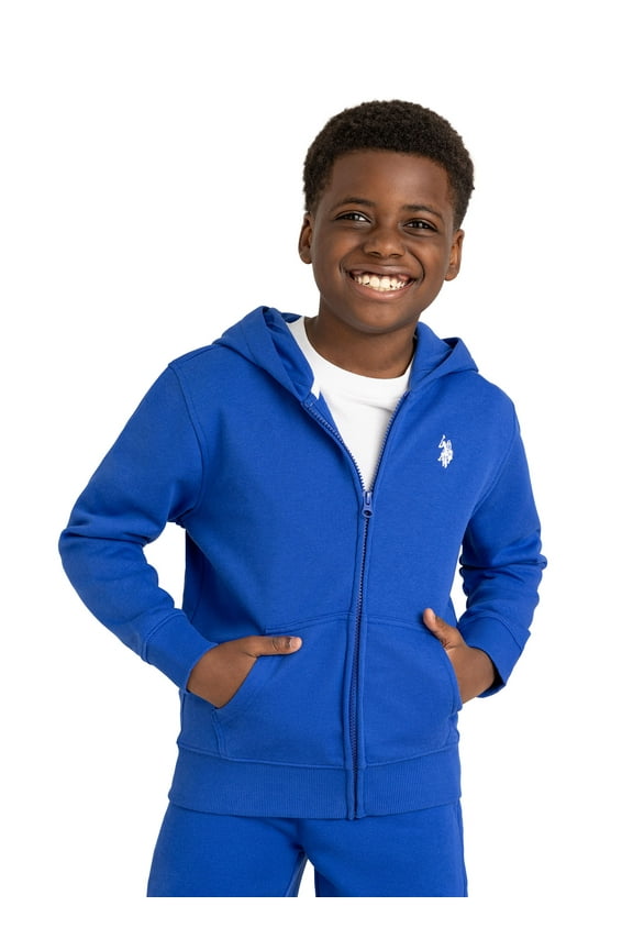 Boys Fleece Zip-Up Hoodie, Sizes 4-18