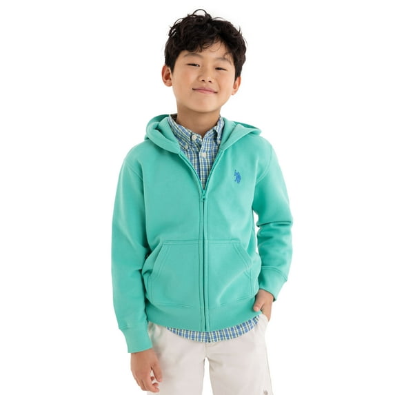 U.S. Polo Assn. Boys Fleece Zip-Up Hoodie, Sizes 4-18