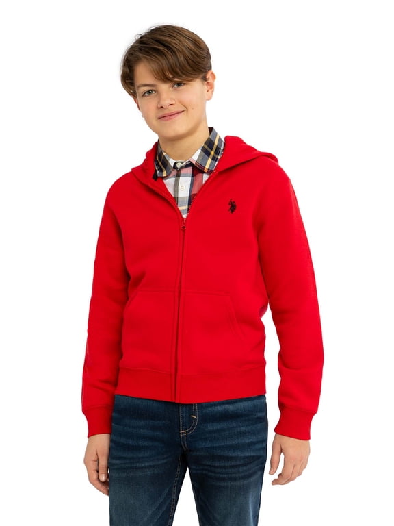 Boys Fleece Zip-Up Hoodie, Sizes 4-18