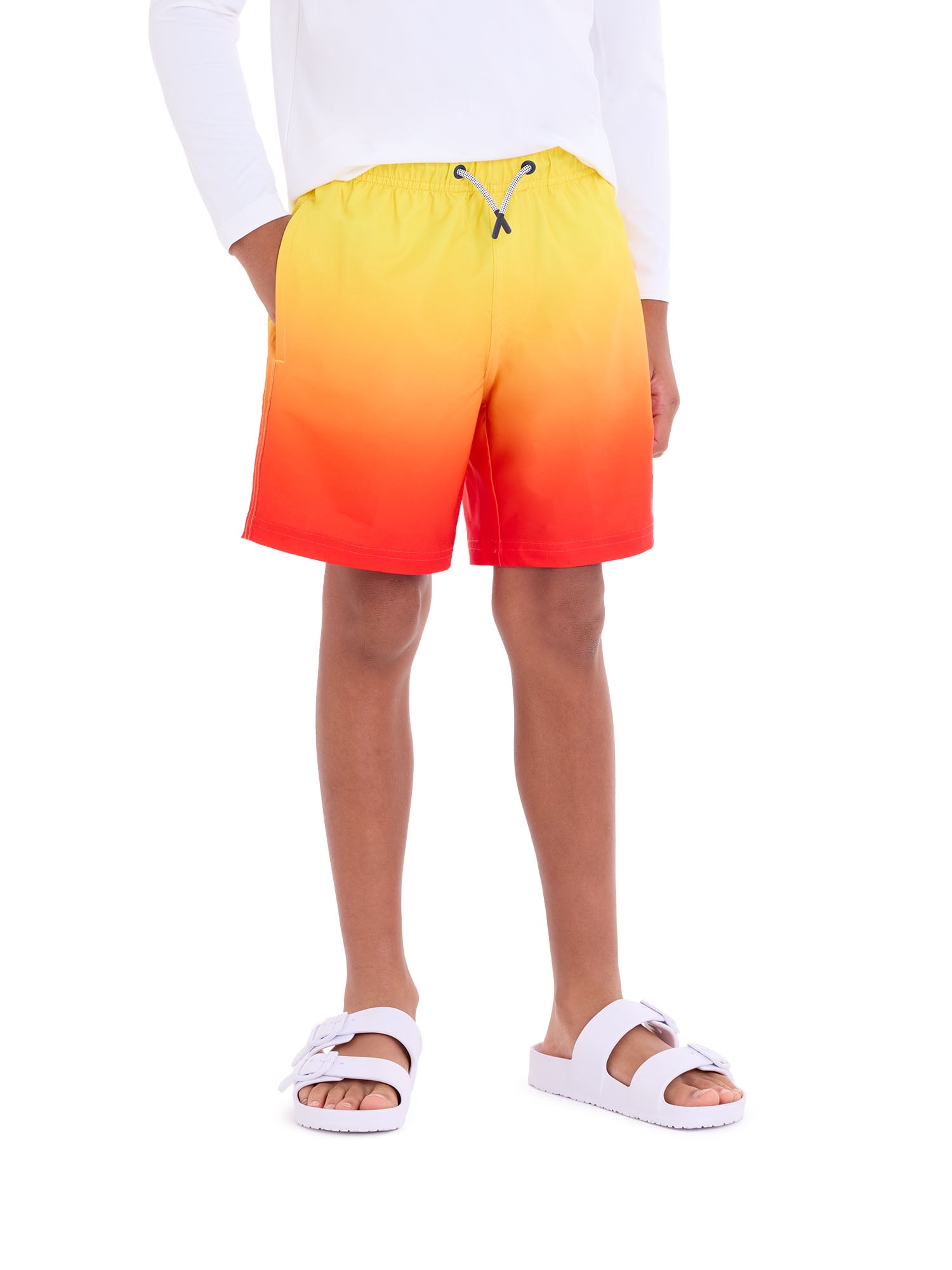 U.S Polo Assn. Boys Gradient Print Swim Short, Sizes 4-18