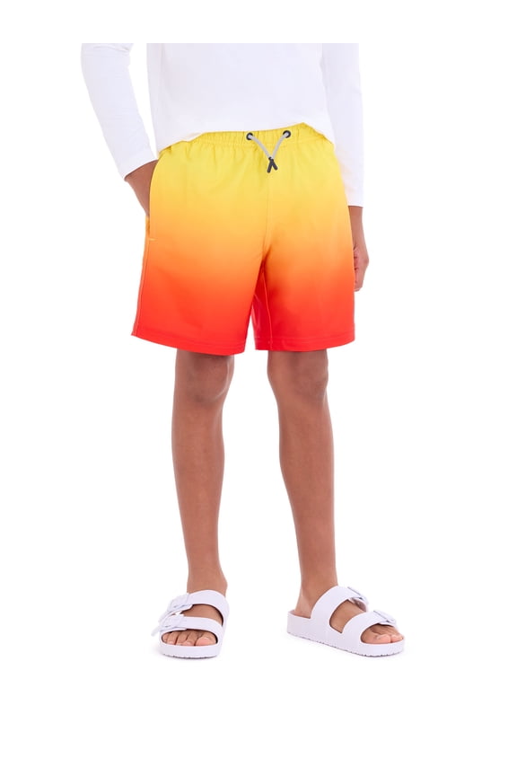 U.S Polo Assn. Boys Gradient Print Swim Short, Sizes 4-18