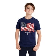 Boys Graphic Flag Tee, Sizes 4-18