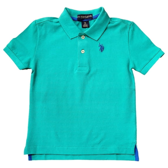 U.S. Polo Assn. Boys Green Polo Short Sleeve T-Shirt Polo Shirt XX-Large 18
