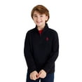 thumbnail image 1 of U.S. Polo Assn. Boys Interlock Quarter Zip, Sizes 4-18, 1 of 5