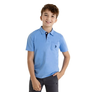 U.S. Polo Assn. Boys Jersey Pocket Polo Shirt, Sizes 4-18