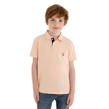 U.S. Polo Assn. Boys Jersey Pocket Polo Shirt, Sizes 4-18