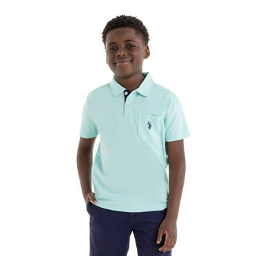 U.S. Polo Assn. Boys Jersey Pocket Polo Shirt, Sizes 4-18
