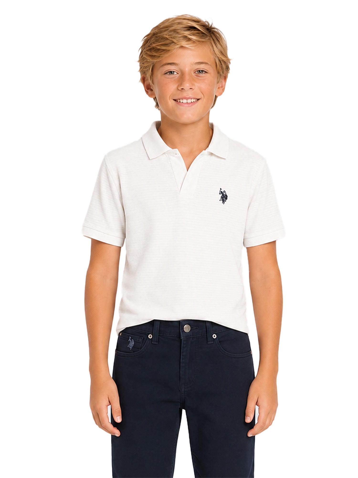 U.S. Polo Assn. Boys Johnny Collar Shirt, Sizes 4-18