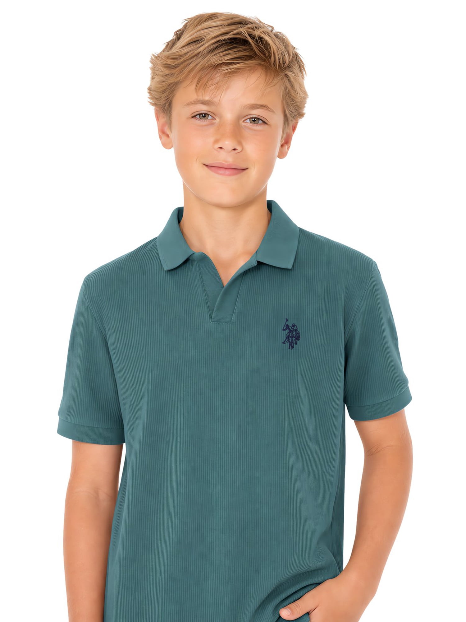 U.S. Polo Assn. Boys Johnny Collar Shirt, Sizes 4-18