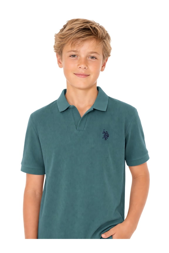 Boys Johnny Collar Shirt, Sizes 4-18