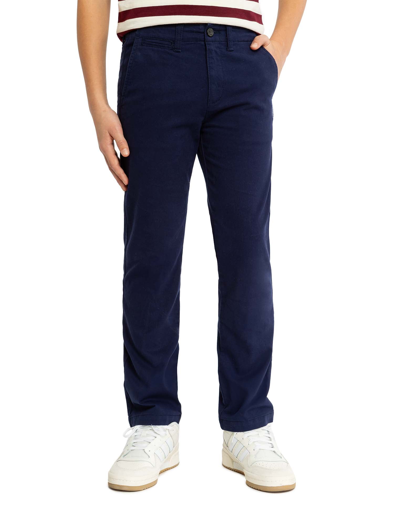 Jordache Boys Straight Leg Chino Pants, Sizes 4-18, School
