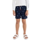 U.S. Polo Assn. Boys Logo Print Swim Short with Brief Liner, Sizes 4-18