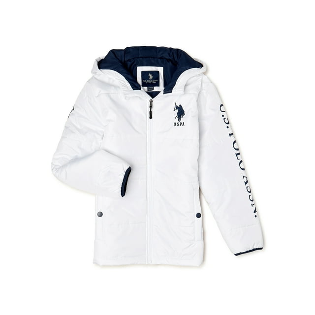 U.S. Polo Assn. Boys’ Logo Puffer Jacket, Sizes 8-20