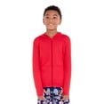 thumbnail image 1 of U.S Polo Assn. Boys Long Sleeve Hooded Zip-Up Rashguard, Sizes 4-18, 1 of 3