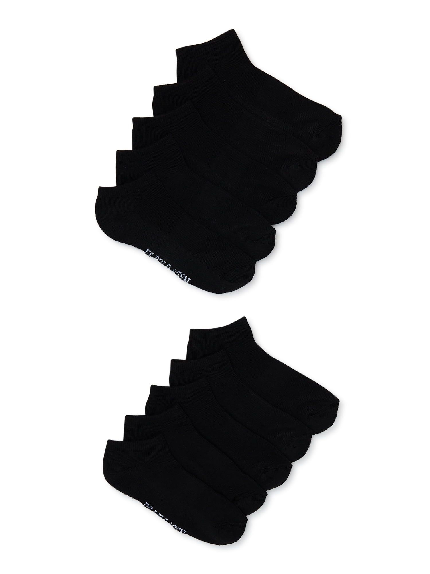 U.S. Polo Assn. Boys No Show Socks, 10-Pack, Sizes S-L
