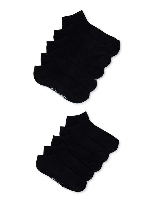 Boys No Show Socks, 10-Pack, Sizes S-L