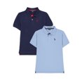 thumbnail image 1 of U.S. Polo Assn. Boys Pique Polo Shirt, 2-Pack, Sizes 4-18, 1 of 9