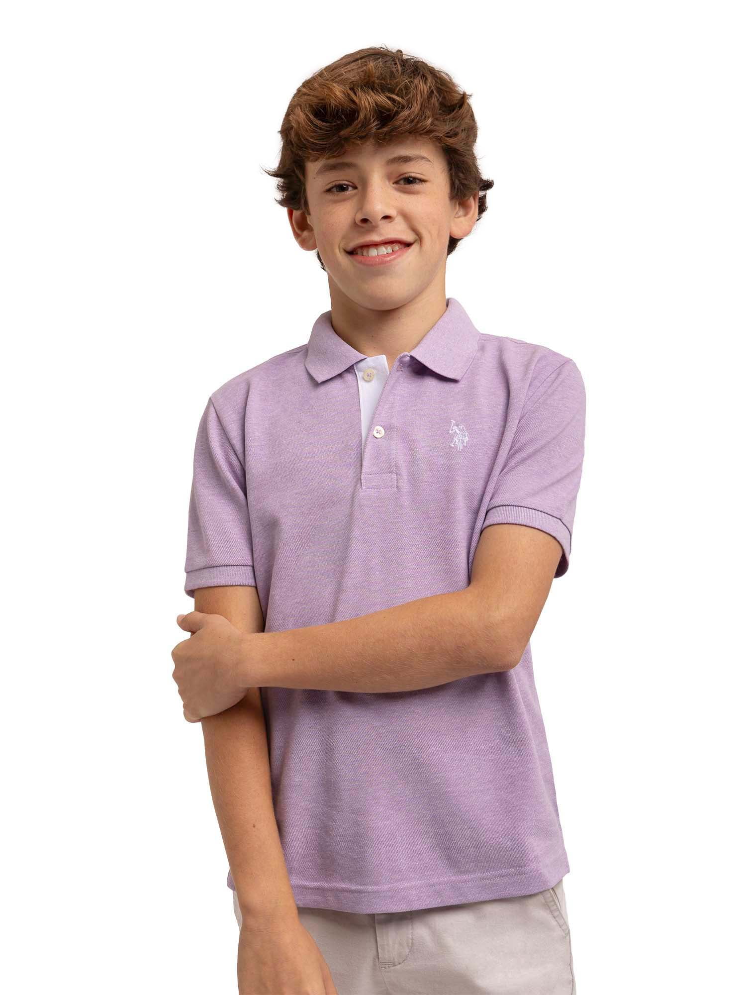 U.S. Polo Assn. Boys Pique Polo Shirt, Sizes 4-18 - Walmart.com