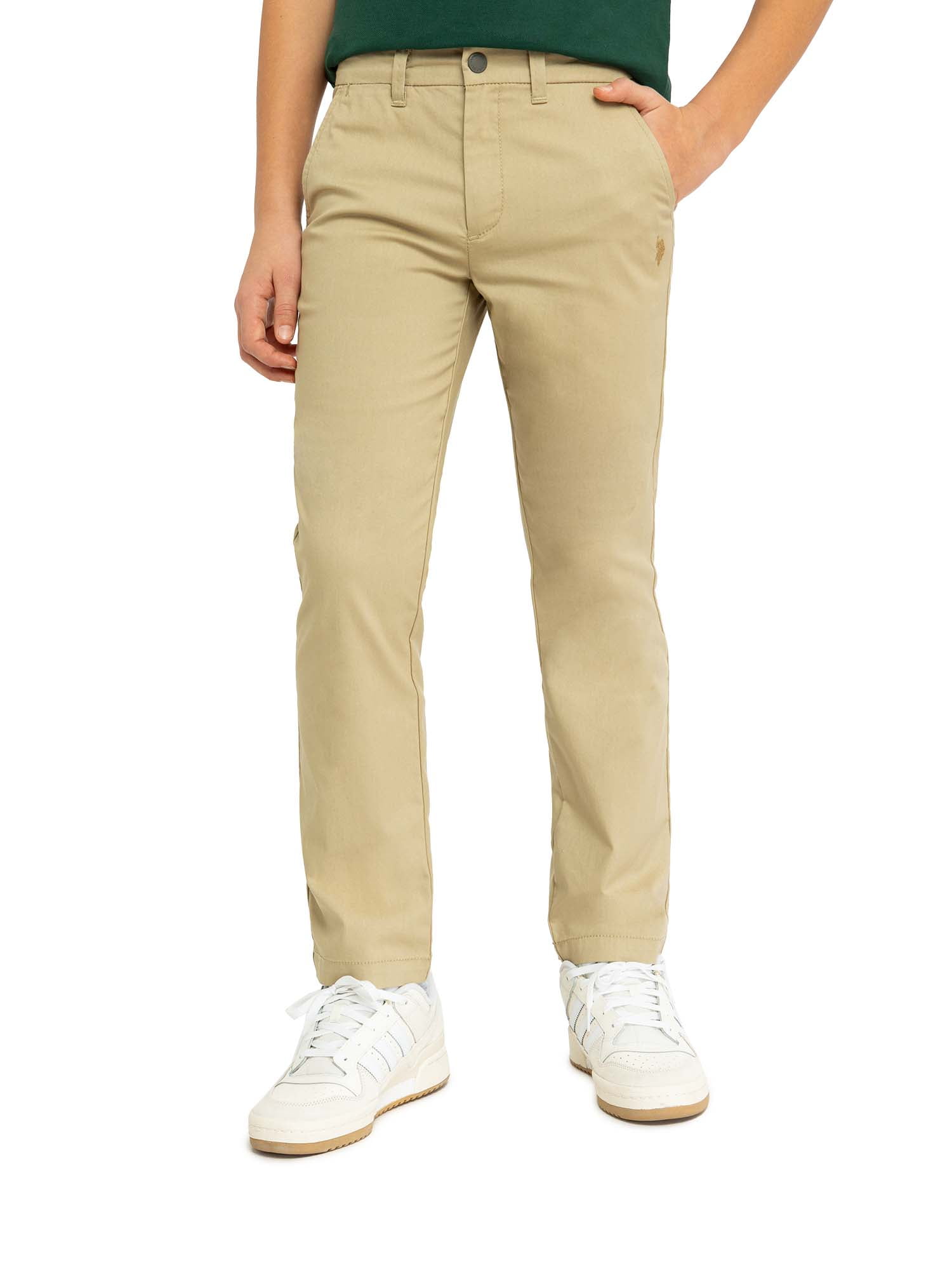 U.S. Polo Assn. Boys Stretch Twill 5-Pocket Straight Fit