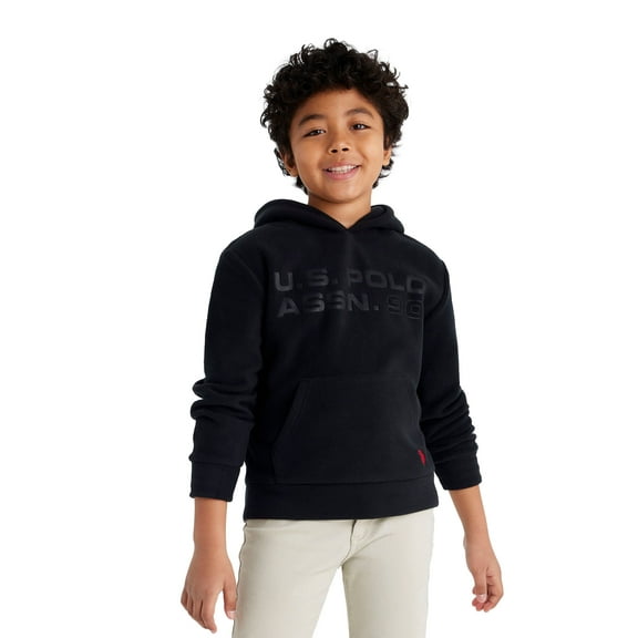 U.S. Polo Assn. Boys Polar Fleece Pullover Hoodie, Sizes 4-18