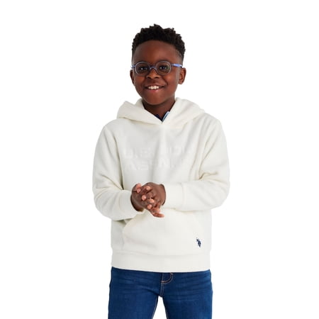 U.S. Polo Assn. Boys Polar Fleece Pullover Hoodie, Sizes 4-18