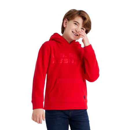 U.S. Polo Assn. Boys Polar Fleece Pullover Hoodie, Sizes 4-18