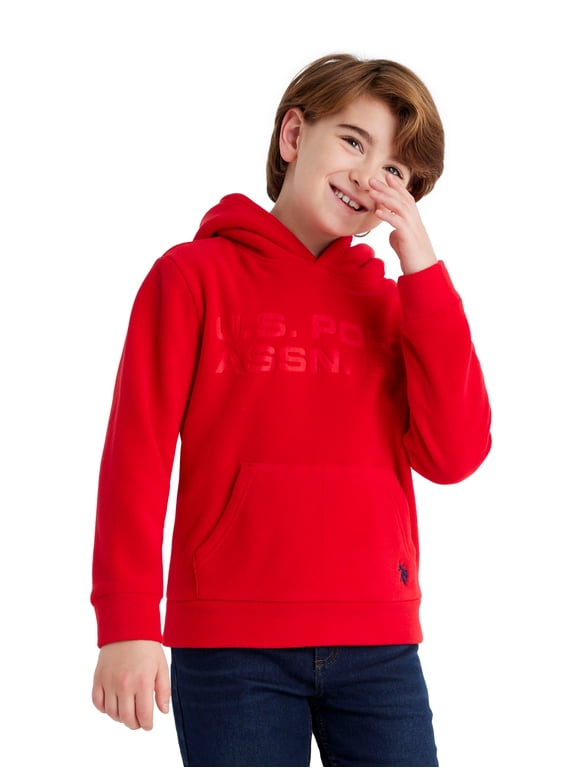 Boys Polar Fleece Pullover Hoodie, Sizes 4-18