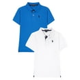 thumbnail image 1 of U.S. Polo Assn. Boys Pique Polo Shirt, 2-Pack, Sizes 4-18, 1 of 14