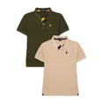 thumbnail image 1 of U.S. Polo Assn. Boys Pique Polo Shirt, 2-Pack, Sizes 4-18, 1 of 9