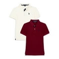 thumbnail image 1 of U.S. Polo Assn. Boys Pique Polo Shirt, 2-Pack, Sizes 4-18, 1 of 8
