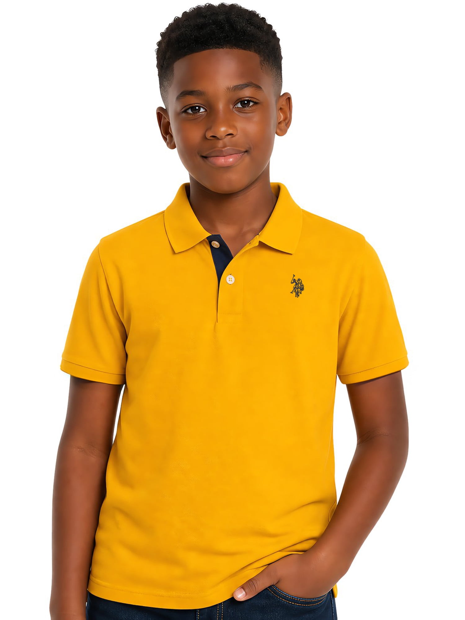 U.S. Polo Assn. Boys Pique Polo Shirt, Sizes 4-18