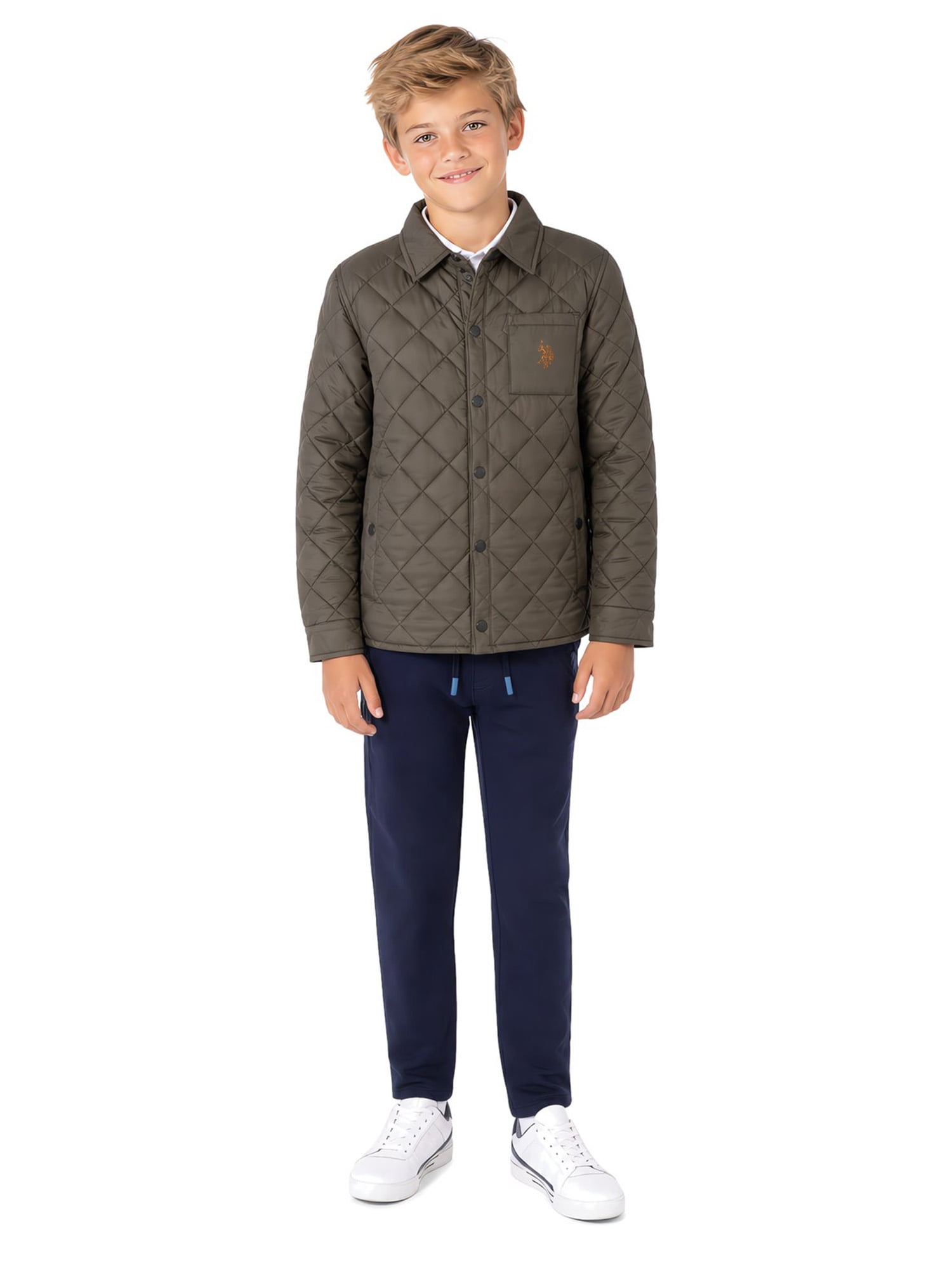 U.S. Polo Assn. Boys' Pull On Straight Utility Pant, Sizes 4-18
