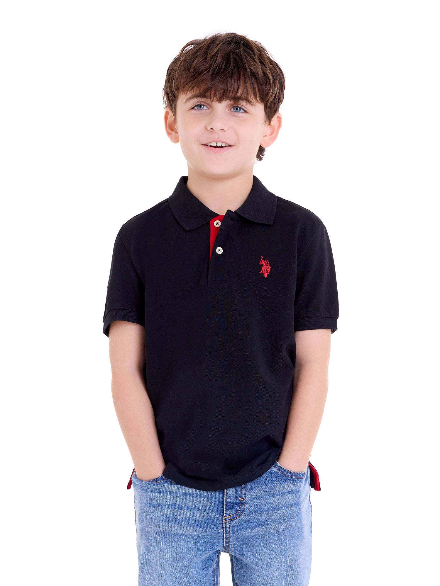 U.S. Polo Assn. Boys Pique Polo Shirt, Sizes 4-18