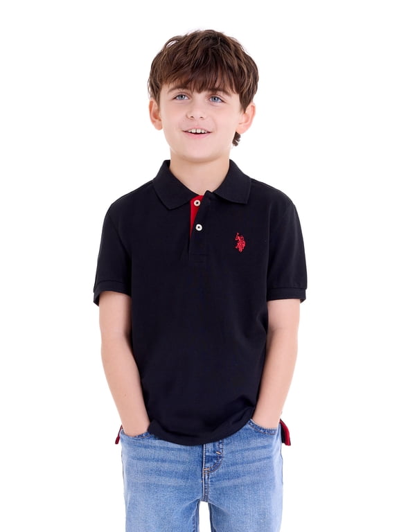 Boys Pique Polo Shirt, Sizes 4-18
