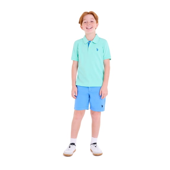 U.S. Polo Assn. Boys Pique Polo Shirt, Sizes 4-18