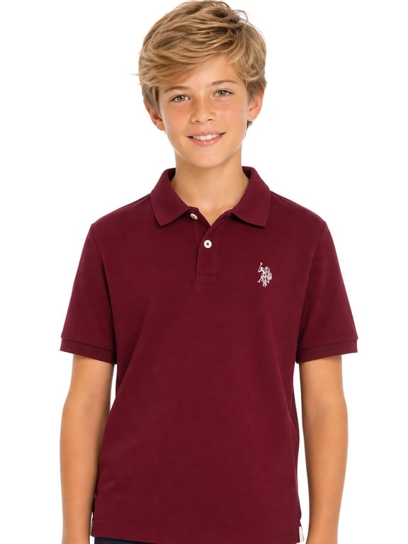 Boys Pique Polo Shirt, Sizes 4-18