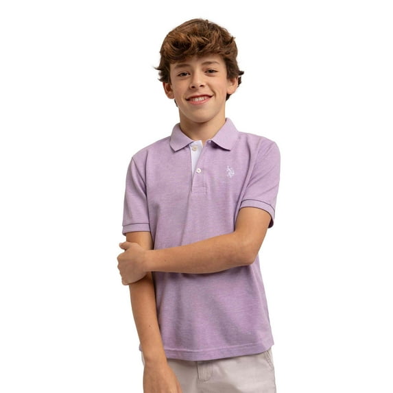 U.S. Polo Assn. Boys Short Sleeve Pique Polo Shirt, Sizes 4-18