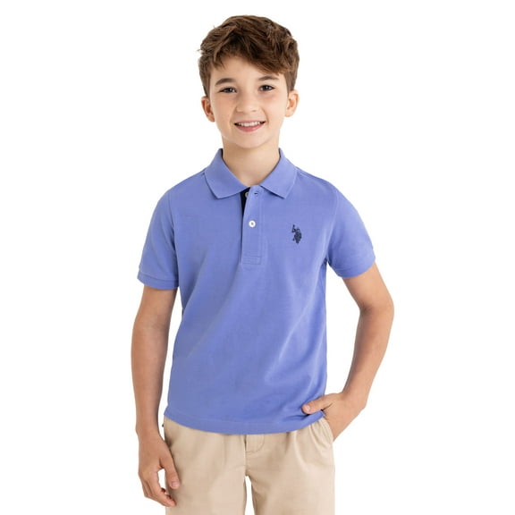 U.S. Polo Assn. Boys Short Sleeve Pique Polo Shirt, Sizes 4-18