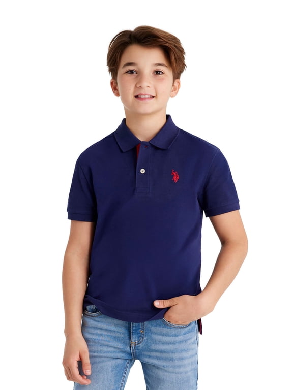 Boys Pique Polo Shirt, Sizes 4-18