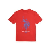 U.S. Polo Assn. Boys Short Sleeve Rashguard with UPF 50 Sun Protection, Sizes XS-XXL