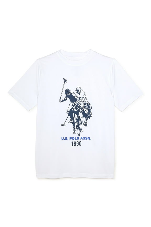 Boys Short Sleeve Rashguard with UPF 50 Sun Protection, Sizes XS-XXL