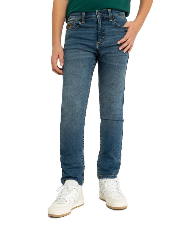 Boys Skinny Knit Denim Jean, Sizes 4-18