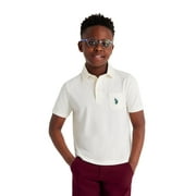U.S. Polo Assn. Boys Solid Pep Rally Jersey Polo Shirt, Sizes 4-18