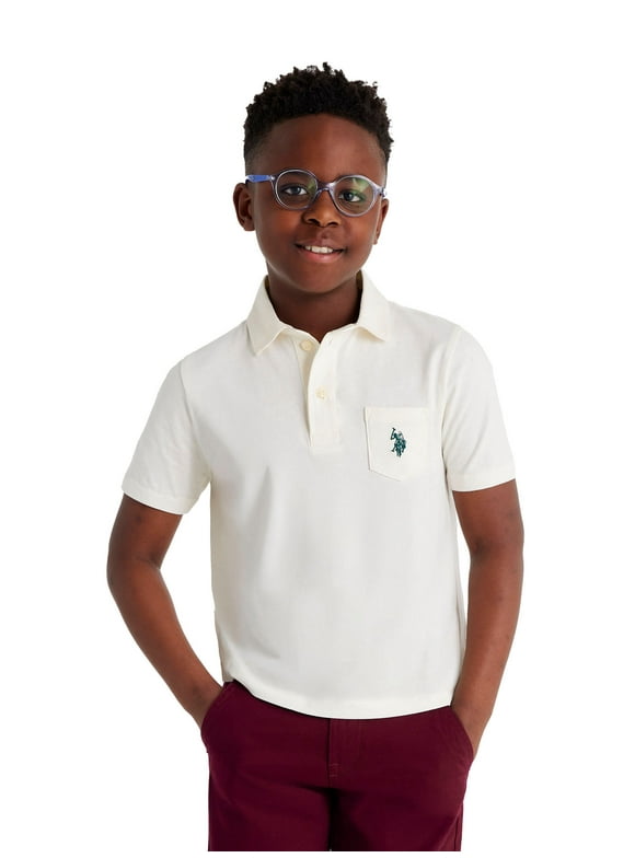 Boys Solid Pep Rally Jersey Polo Shirt, Sizes 4-18