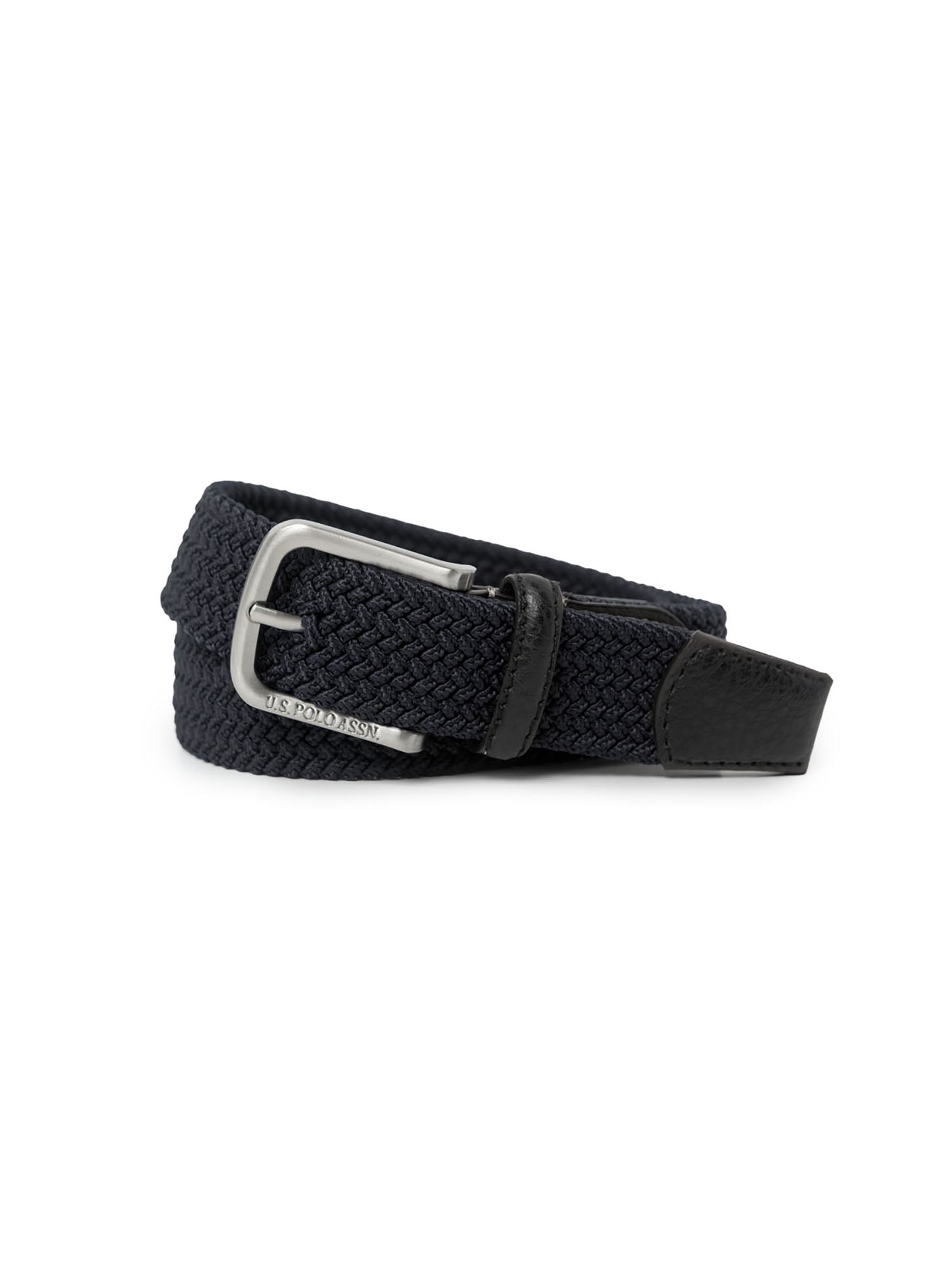 U.S. Polo Assn. Boys Stretch Belt, Black, Size S-L
